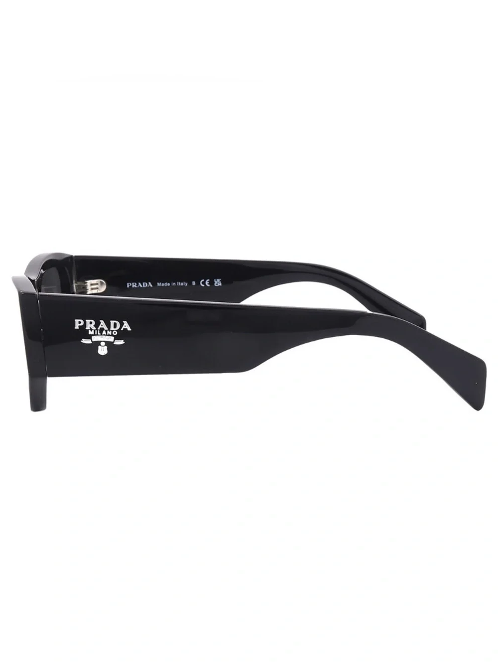 Prada Black Rectangular Men's Sunglasses
